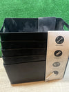 Cesta de plástico negro para estudio KEPLIN