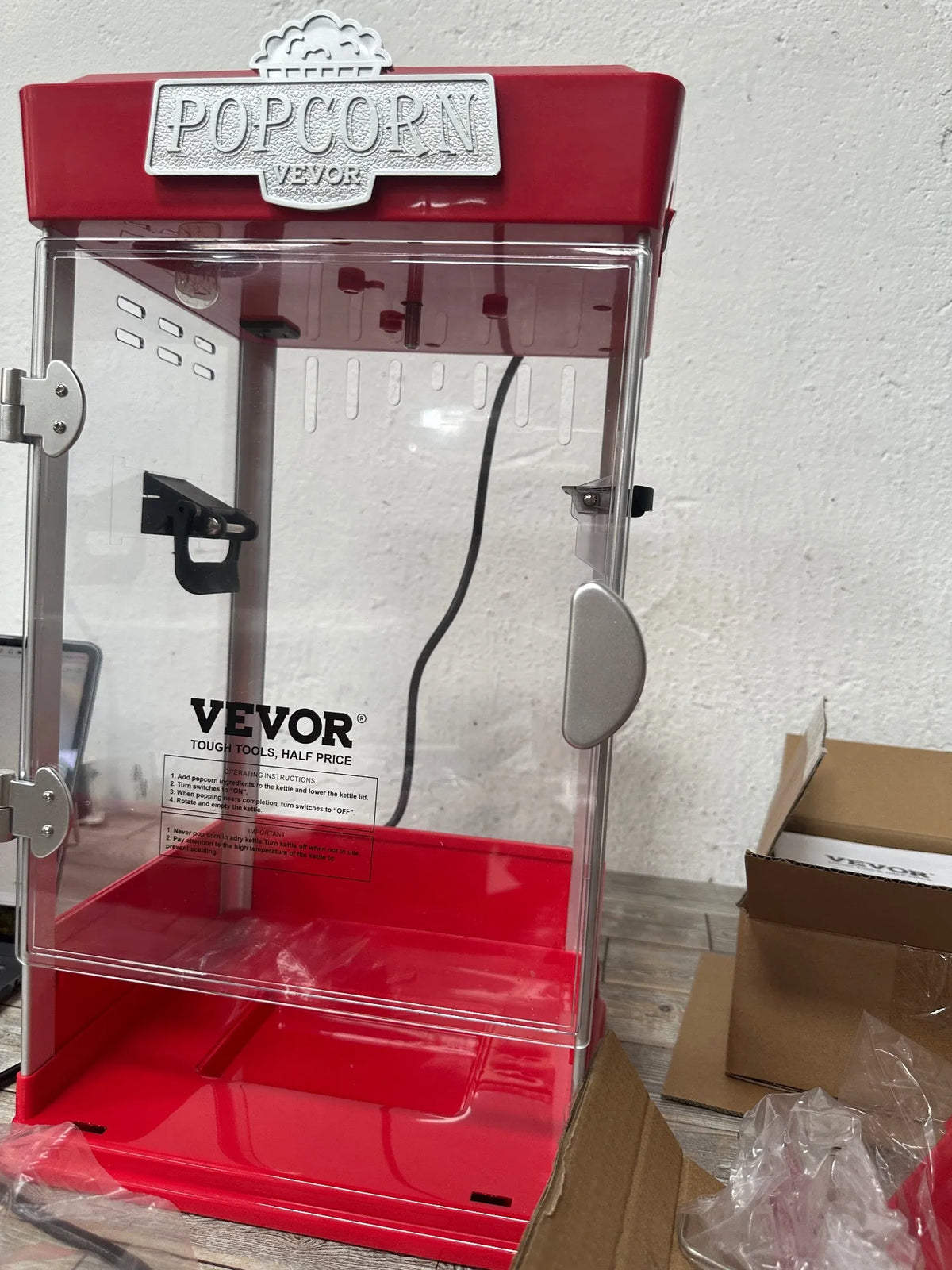 Máquina para hacer palomitas Vevor