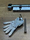 Cilindro de botón niquelado Z60/K30 ABUS