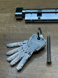 Cilindro de botón niquelado Z60/K30 ABUS