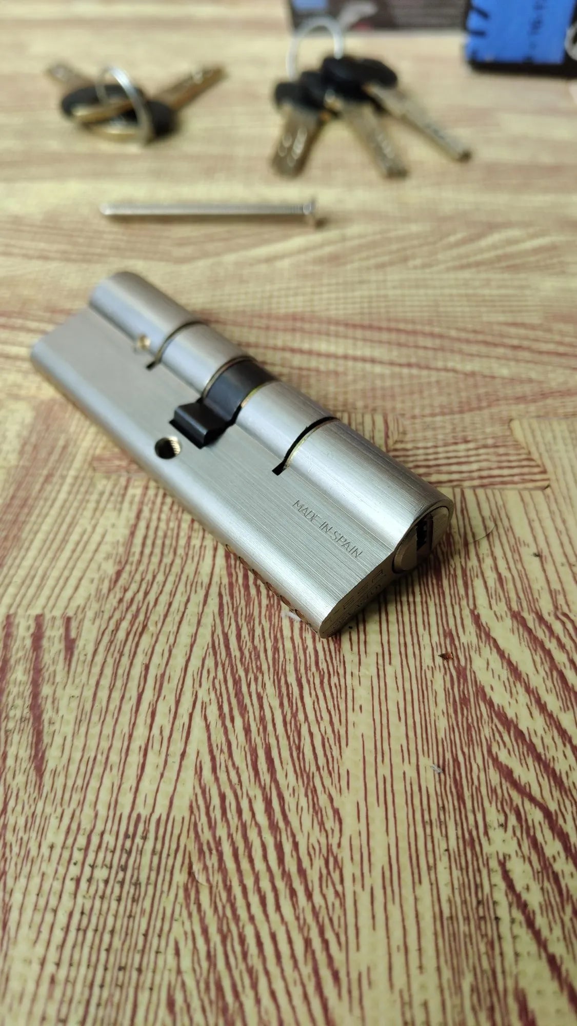 Cilindro europeo TX80, 85 x 30 mm, compatible con cerraduras