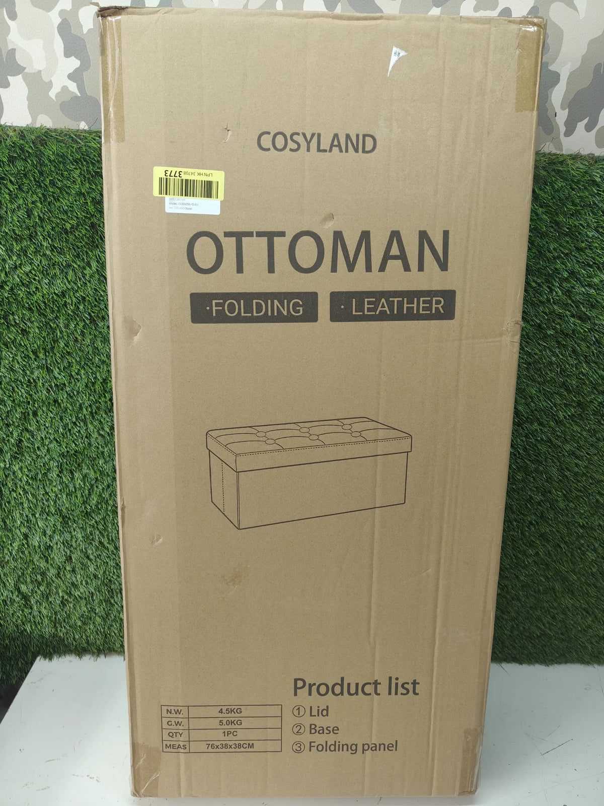 Puff y banco de almacenaje de 80L - Cosyland