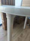 Mesa de jardín blanca braga 90cm