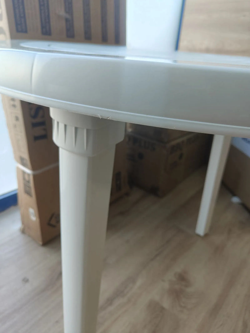 Mesa de jardín blanca braga 90cm