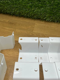 Separadores de cajones de plástico blanco