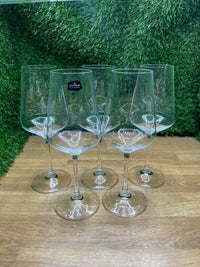 Juego de 6 copas de vino tinto Crystalex