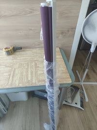 Estor enrollable de doble capa morado