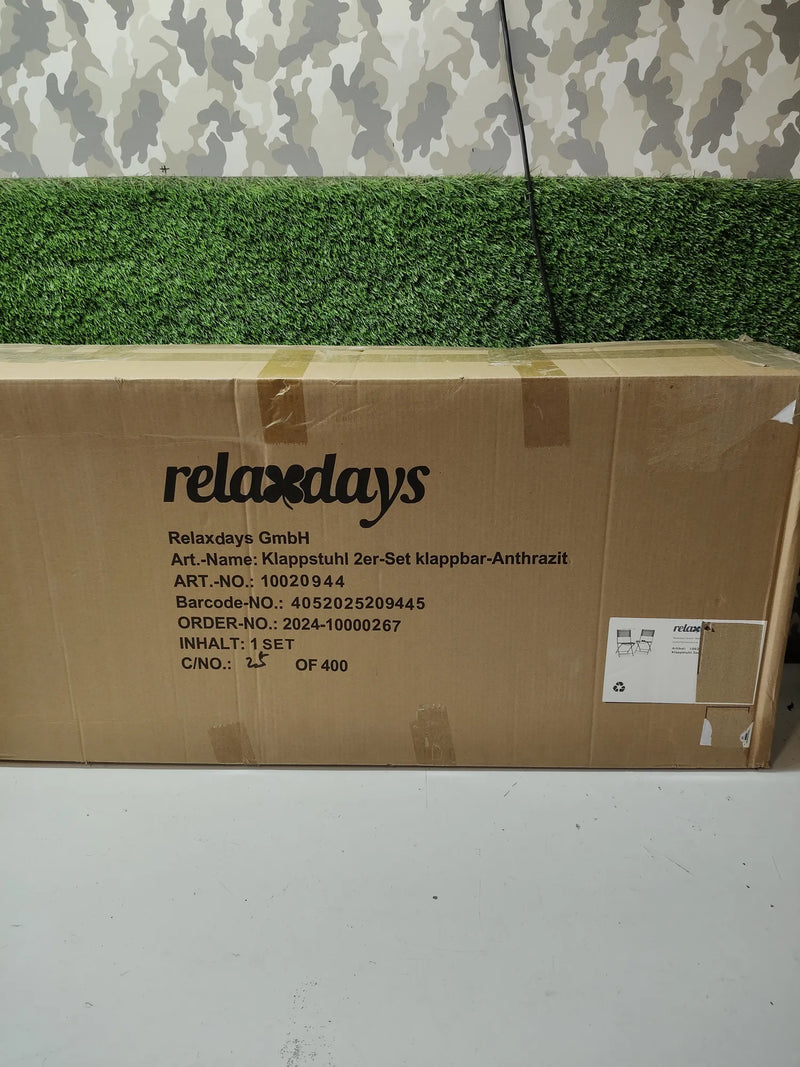 Pack de 2 Sillas Plegables - RELAXDAYS