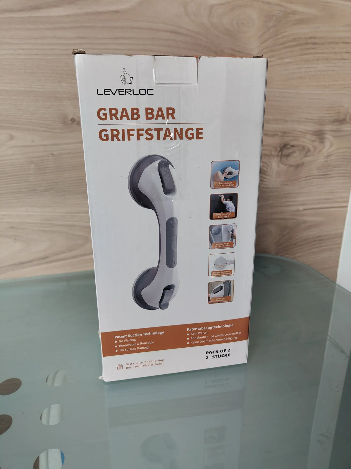 Pack de 2 Agarraderas de baño - Leverloc