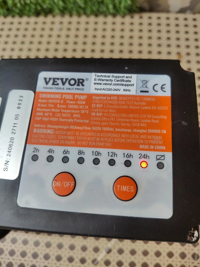 Bomba de filtro de arena - VEVOR