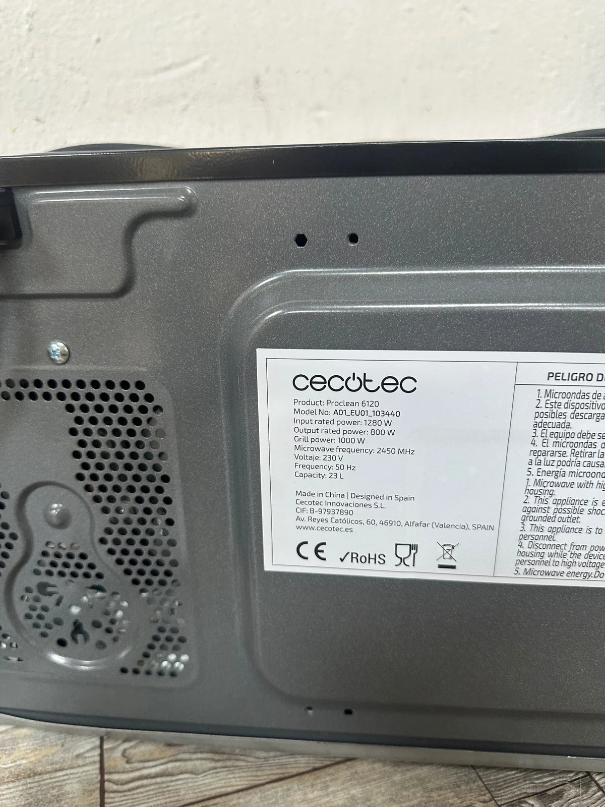 Microondas Cecotec