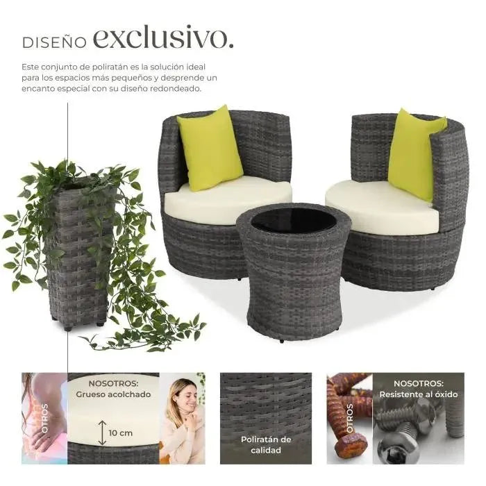 Conjunto de muebles de jardín