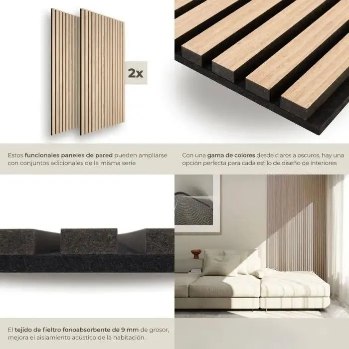 Pack de 2 paneles de pared