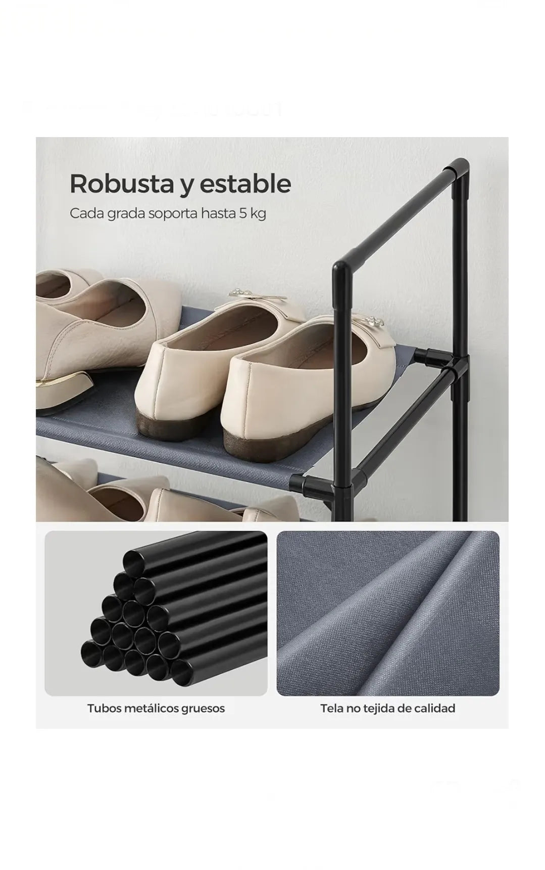 Zapatero, organizador de zapatos, 10 estantes
