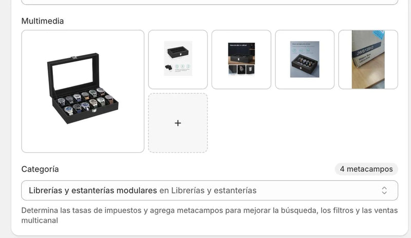 Caja de joyas con 6 niveles