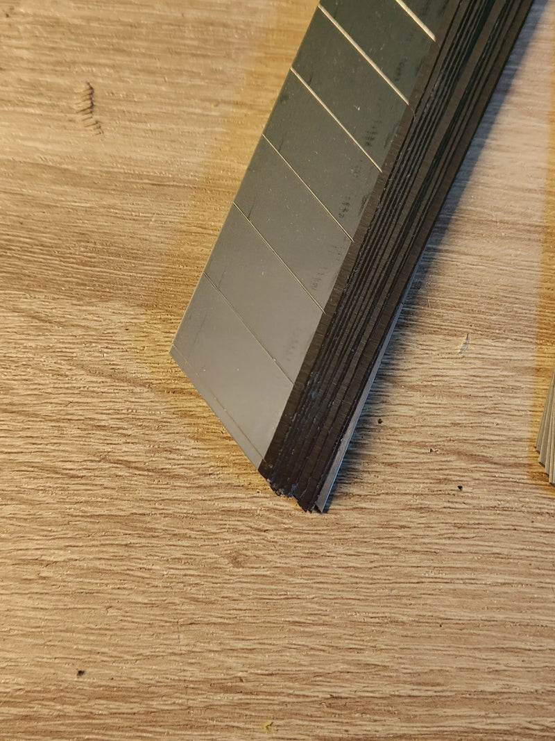 19 hojas 25mm Stanley