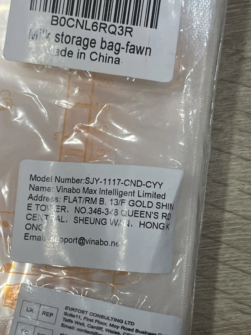 Recipientes Almacenamiento Leche Materna Vinabo