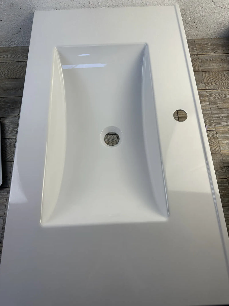 Encimera lavabo rectangular