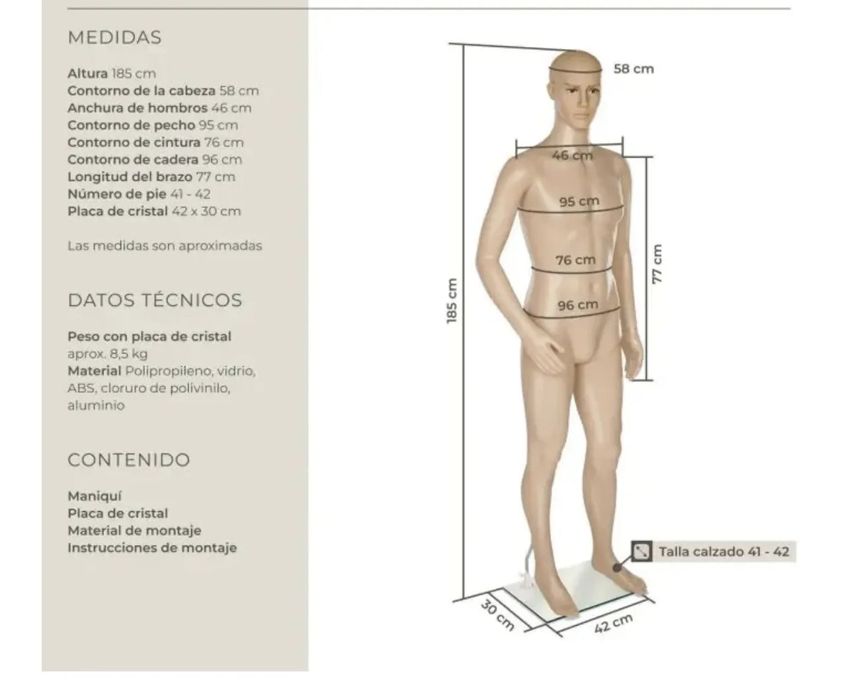 Maniquí de plástico