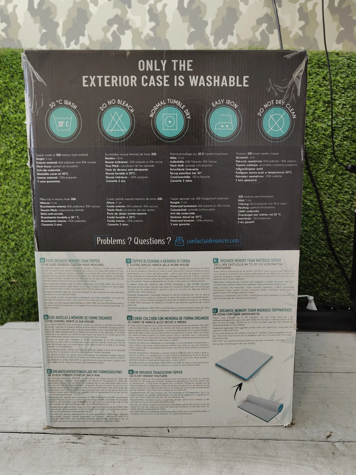 Cubrecolchón de 100 x 200 cm, Memoria de Forma