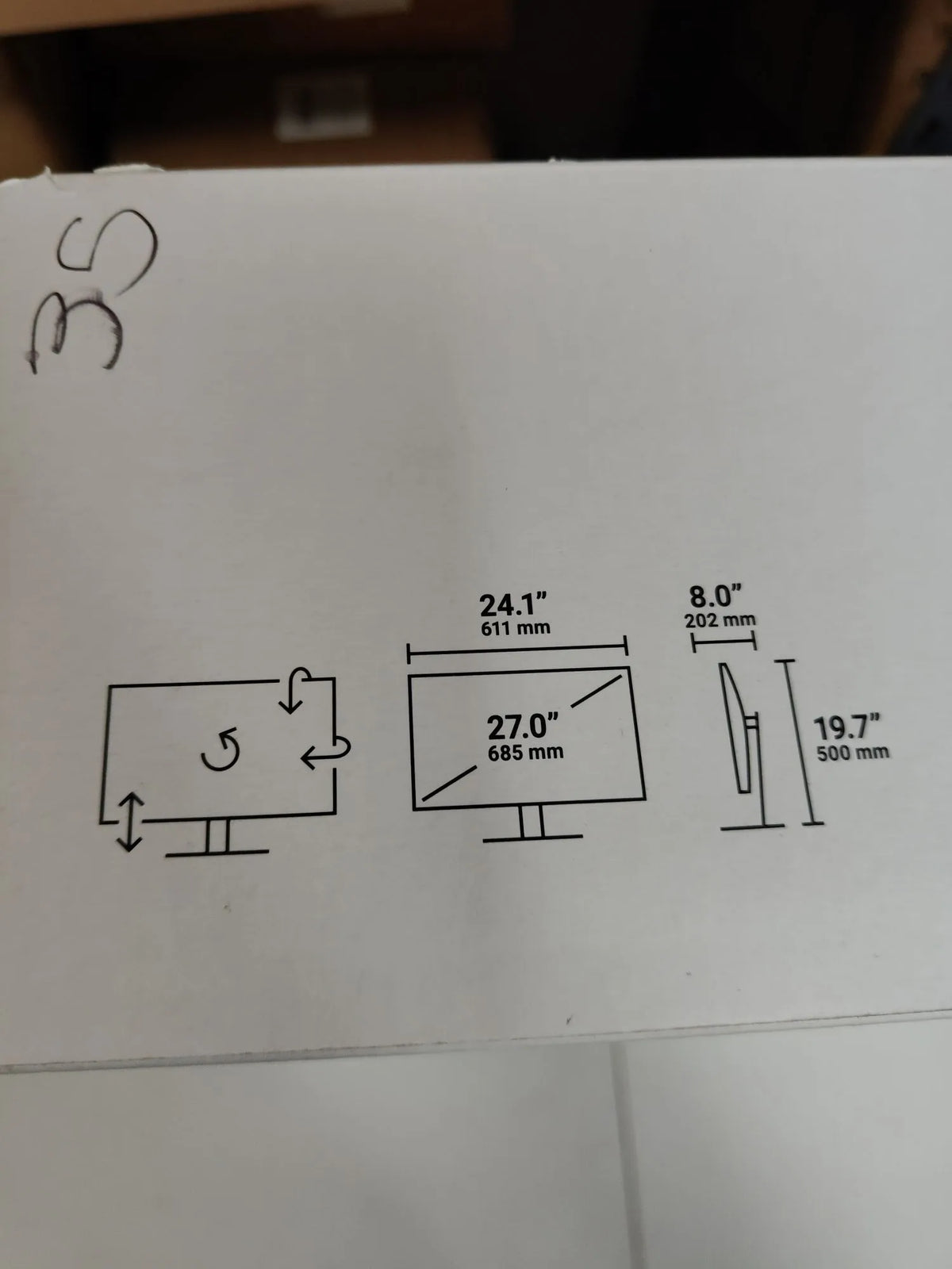 Monitor 27" - Dell