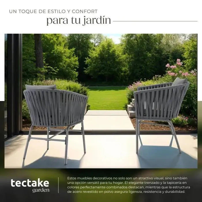 Juego de 2 sillas valerias para exterior