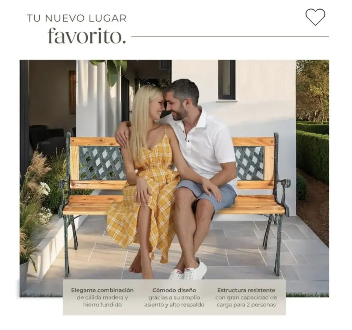 Banco de jardín