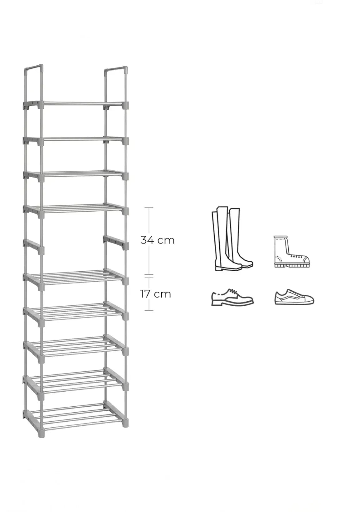 Zapatero de 5 niveles