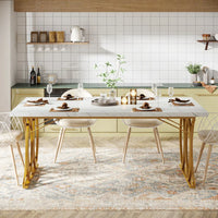 Mesa de comedor moderna de mármol - tribesign
