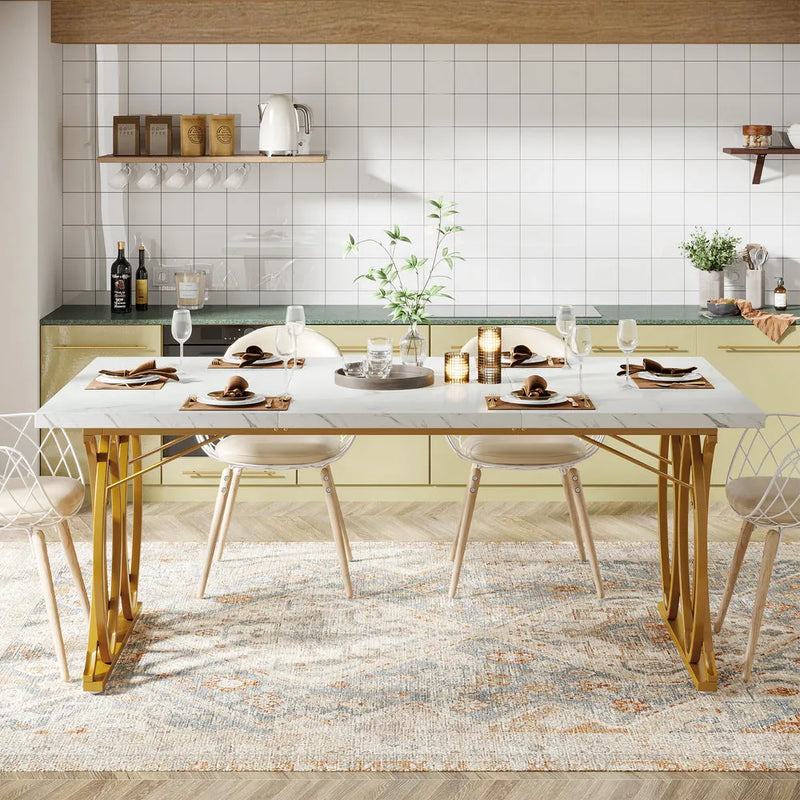 Mesa de comedor moderna - Tribesigns