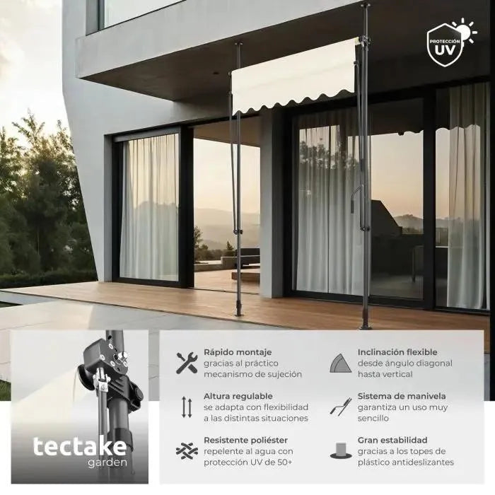 Toldo plegable para balcón 150x180
