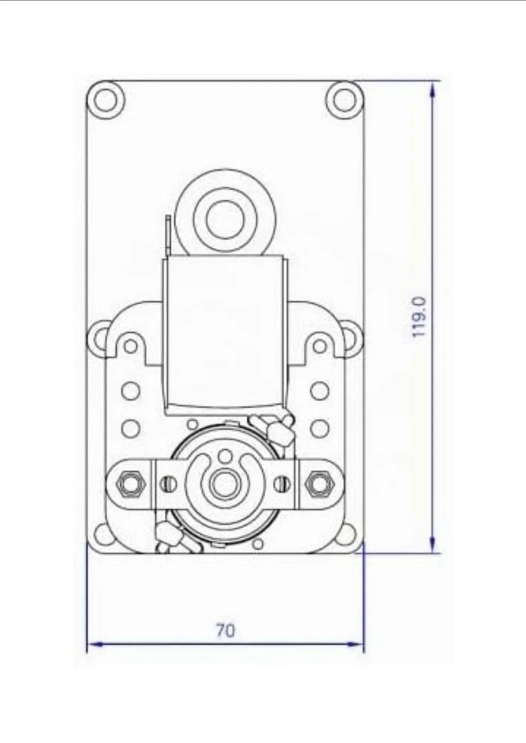 Motorreductor con velocidad de 2 rpm