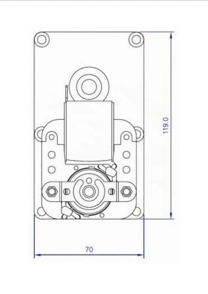 Motorreductor con velocidad de 2 rpm