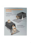Caja de Arena de Acero Inoxidable para Gatos