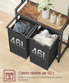 Cesto doble para ropa sucia - Vasagle
