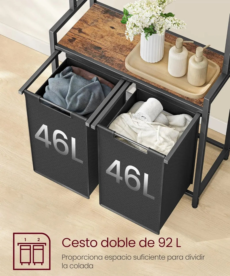 Cesto doble para ropa sucia - Vasagle