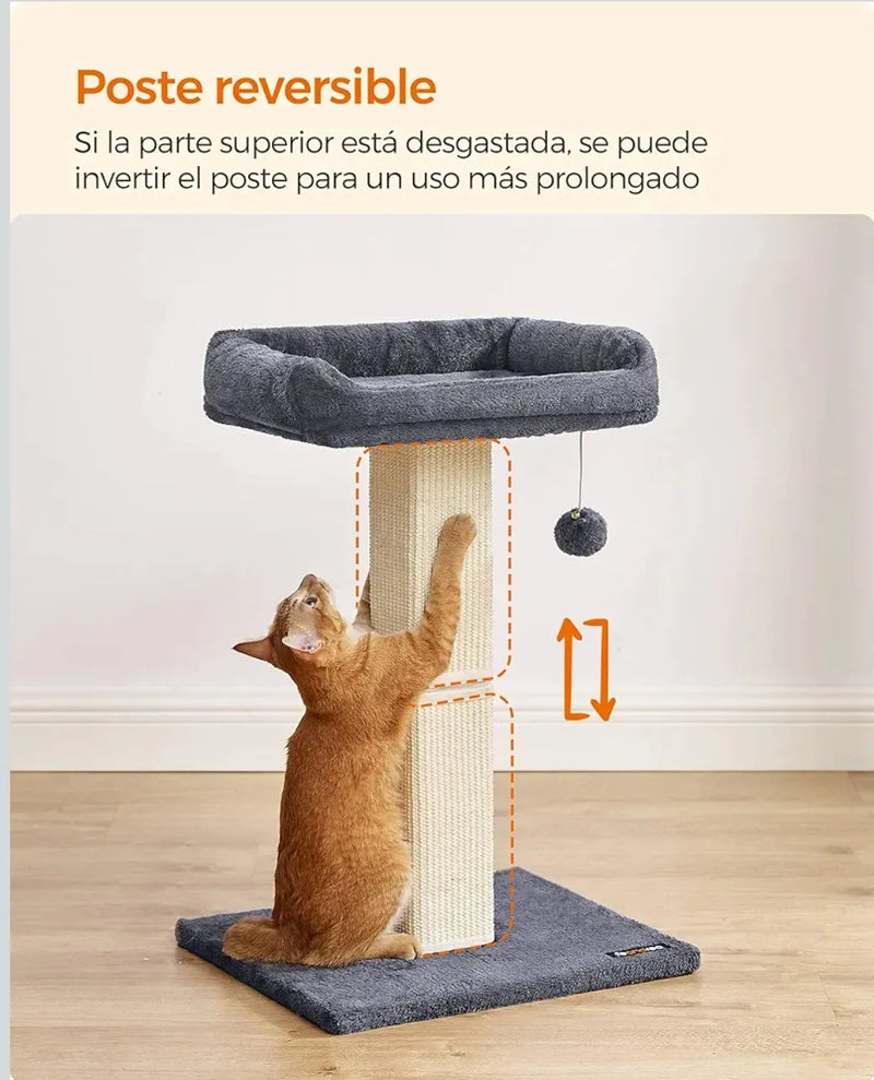 Rascador para gatos con plataforma