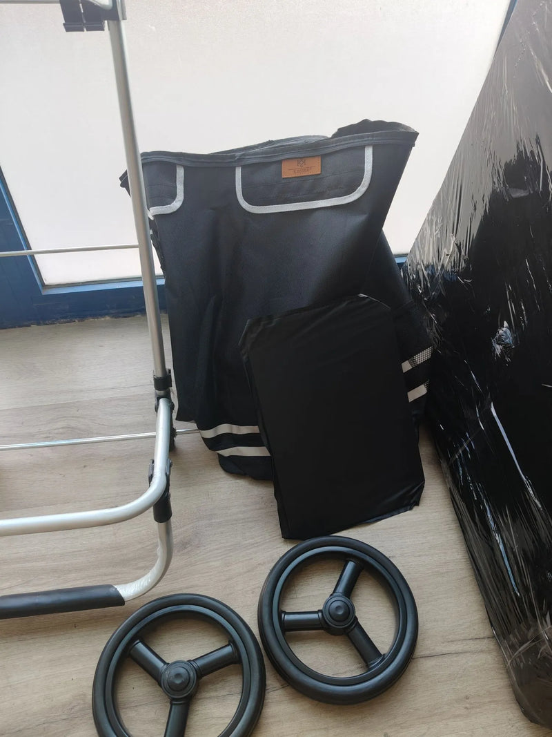 Carrito de Compras Plegable con Capacidad de 56 litros