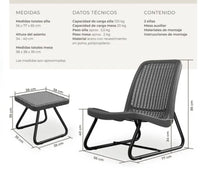 Conjunto de muebles de jardín