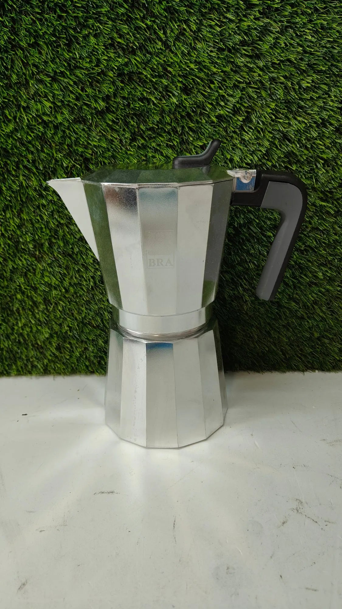 Cafetera italiana, Aluminio, Plata, 12 tazas