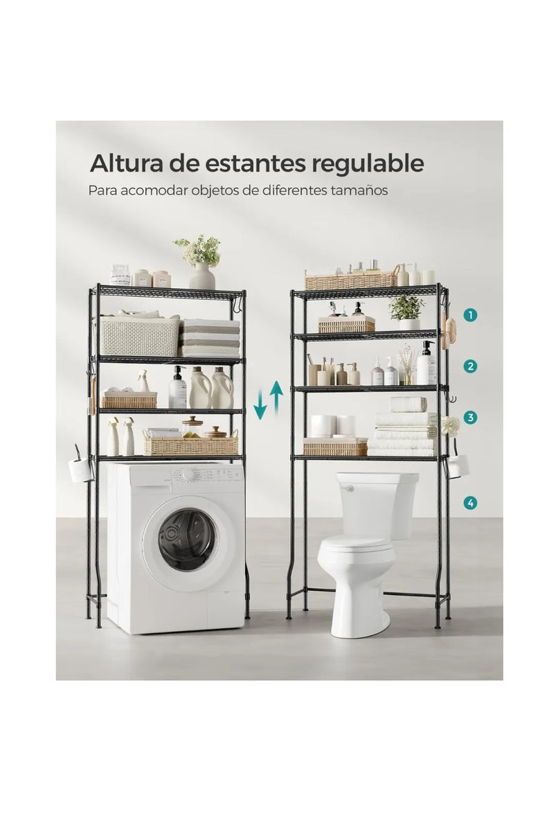 Estantería de Inodoro de 4 Estantes