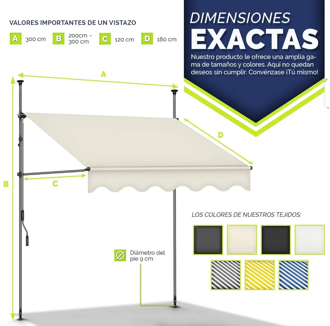 Toldo Manual portátil - tillvex