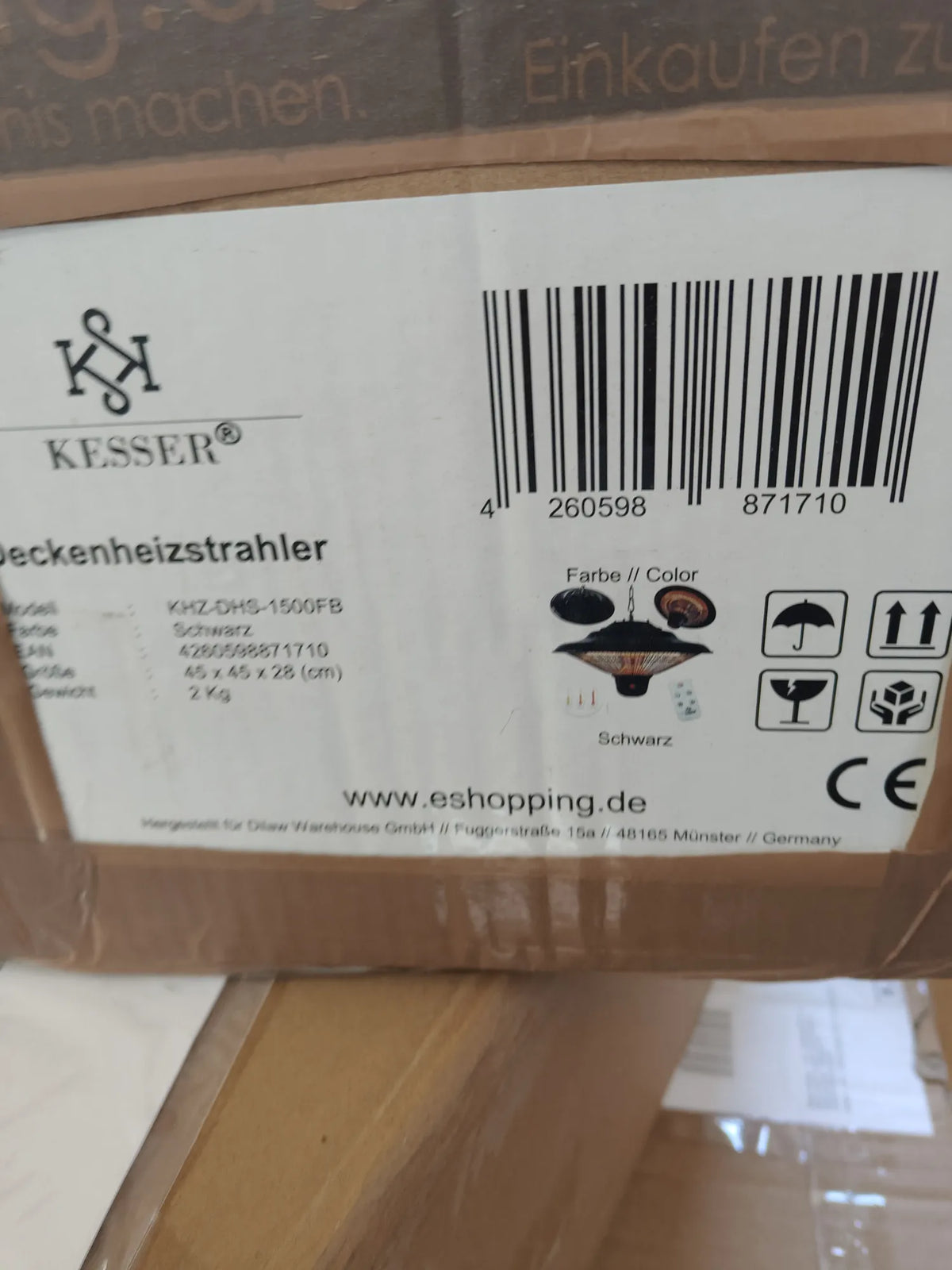 CALEFACTOR DE TECHO CONTROL REMOTO