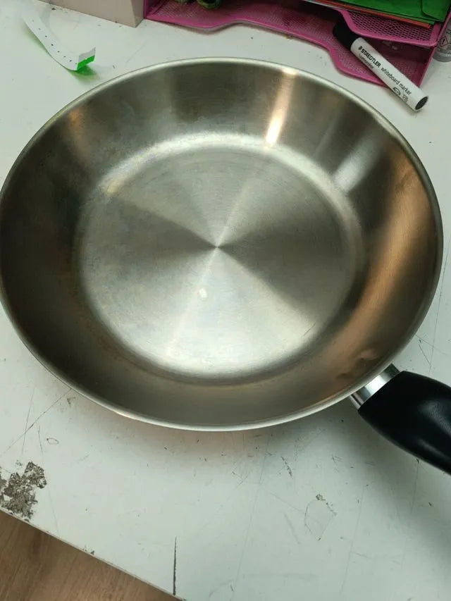 Cacerola (320 mm, 49 mm) Negro, Acero inoxidable