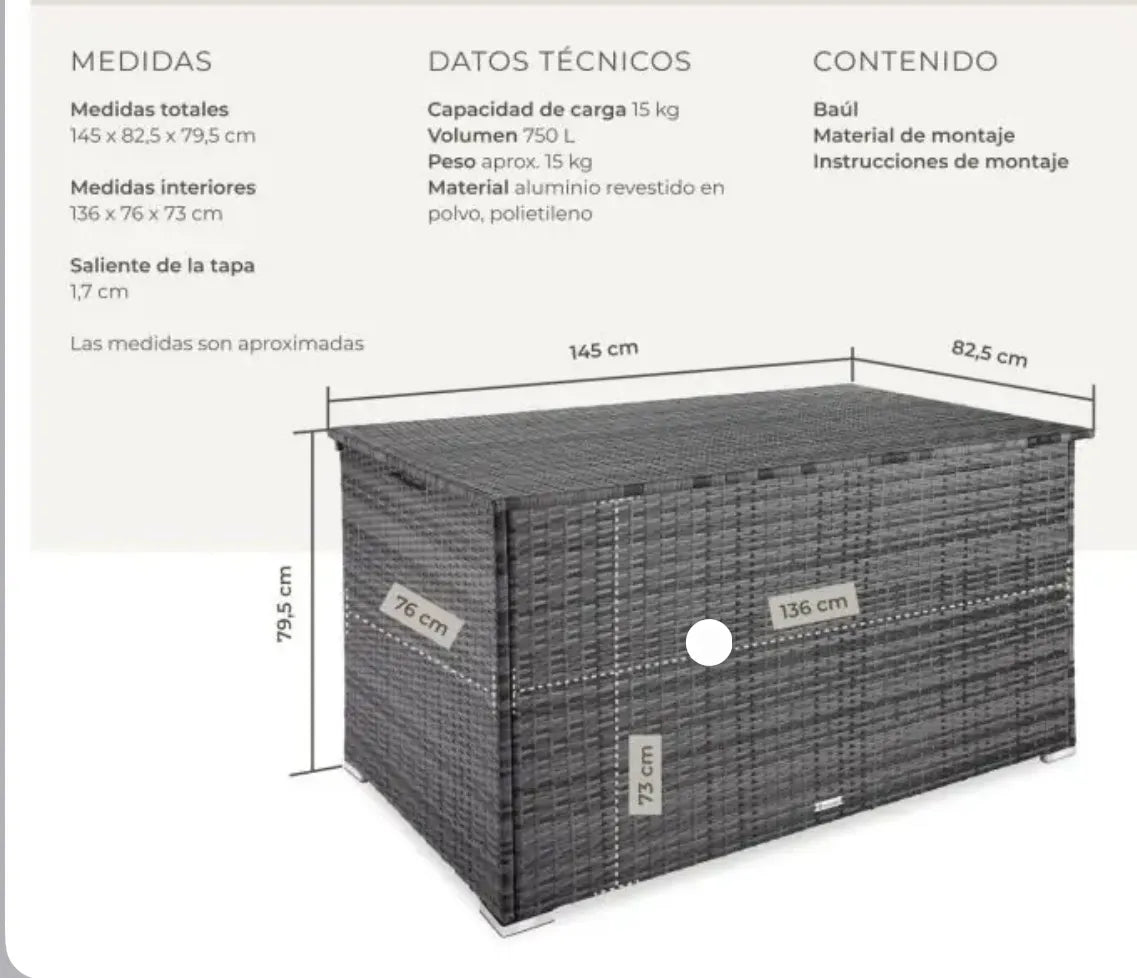 Baúl de almacenaje