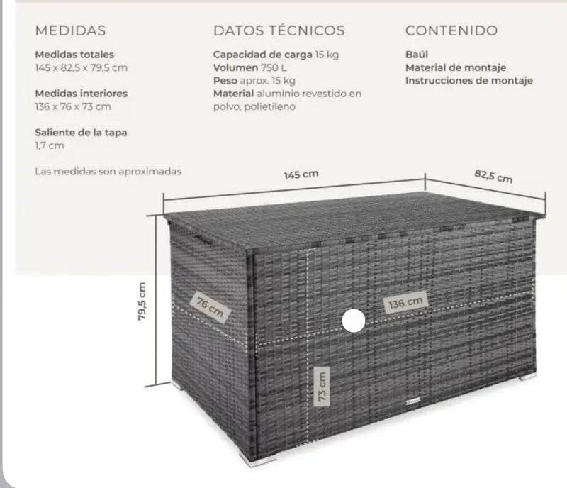 Baúl de almacenaje