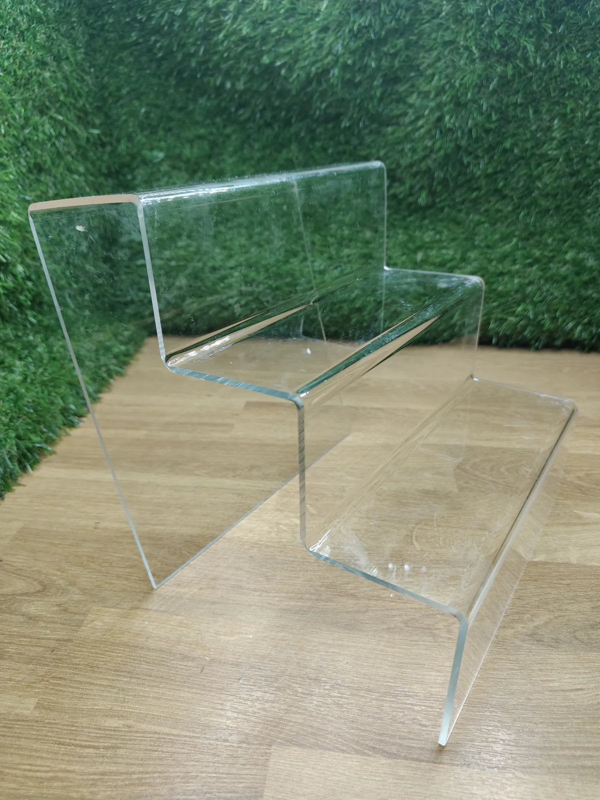 Expositor de escalera de acrílico estante