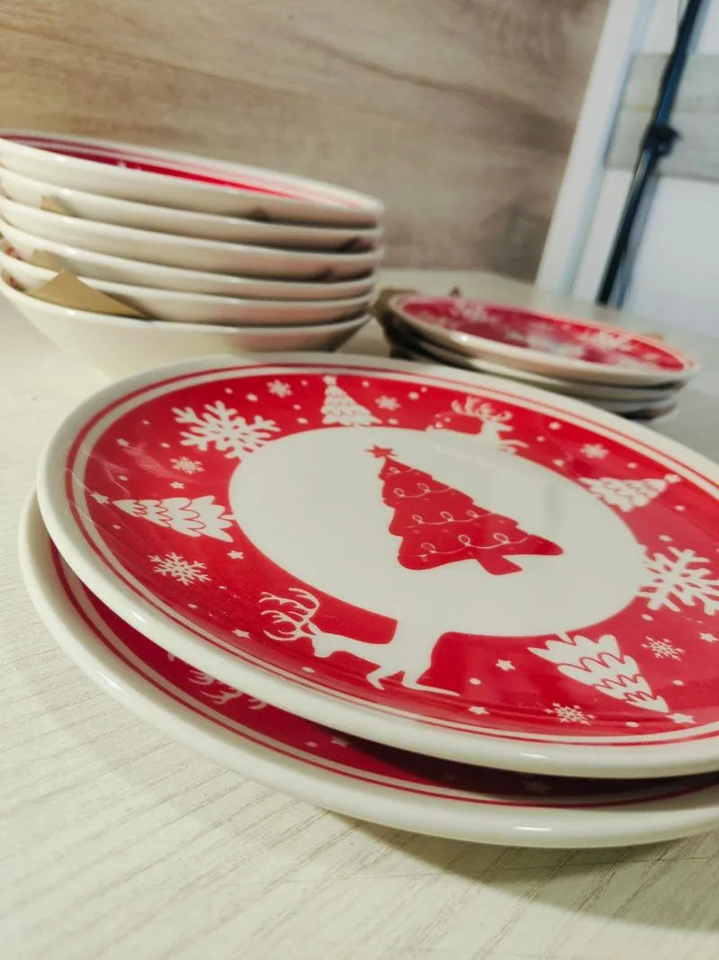 Juego de platos navideño - H&h