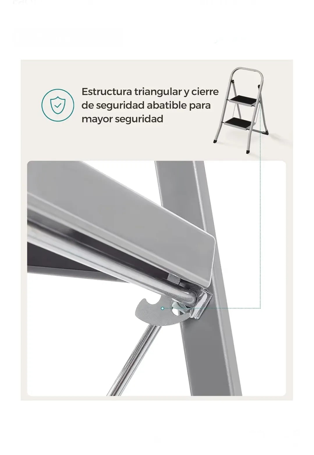 Escalera de Tijera, Escalera con 2 Peldaños