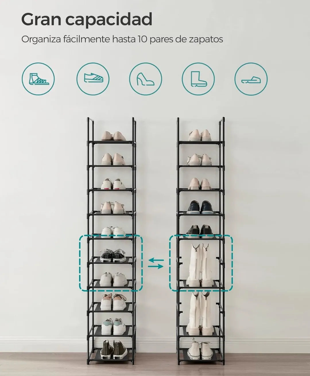 Zapatero organizador de zapatos